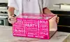 Paparazzi Accessories box delivered for consultants sitting on a kitchen counter
